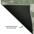 thumbnail image 5 of Addison Rugs Mayfield Premium Machine Washable Transitional Abstract Green Rectangle Rug, 3' X 5' Machine Washable Transitional Abstract Green Oversized Sherpa Throw Blanket, 5 of 6