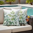 thumbnail image 2 of Outdoor Pillow Cover Ombre Green Leaf Set of 2 Waterproof Throw Pillowcases Watercolor Plant Decorative Patio Furniture Pillows for Couch Garden Indoor & Outdoor Use, 2 of 9