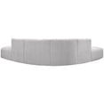 thumbnail image 3 of Meridian Furniture Arc Grey Boucle Fabric Modular Sectional, 3 of 7