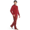 thumbnail image 3 of Fruit of the Loom Christmas Holiday Family Matching Fleece Pajama Sleep Sets, Sizes XS-3XL, 3 of 10