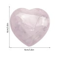 thumbnail image 3 of 1Pc Love Crystal Stone Clearance! Decorative Stones Crystal Natural Heart Polished Heart Gemstone Rose Quartz Amethyst Various Healing Crystal Palm Love Gemstone Set Bulk Reiki Energy Balance, 3 of 6