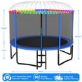 thumbnail image 5 of Cochan Trampoline, 14FT Trampoline for Kids and Adults with Enclosure Net, Heavy Duty Outdoor Trampoline with Lights and Sprinkler, 1400LBS Weight Capacity, Easy Assembly, 5 of 6