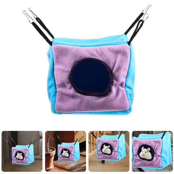 LEXSOMEO Ferret Cube Hammock Small Animals Cage Hanging Hideout Warm Bed Hammock for Birds Parrot