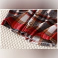 thumbnail image 6 of Men & Boy Button Down Shirt Kid Shirt Toddler Plaid flannel Shirt Boys Western Shirts Long Sleeve Shirt Red 120, 6 of 7