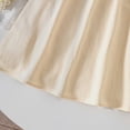 thumbnail image 5 of CAUYDY Toddler Summer Dress 9M 12M 24M Baby Infant Girl Kids Children Flutter Sleeve Casual Floral Sundress Crew Neck for Kids 3T 4T 5T 6T (Sizes 6 Years,H3-Beige), 5 of 7