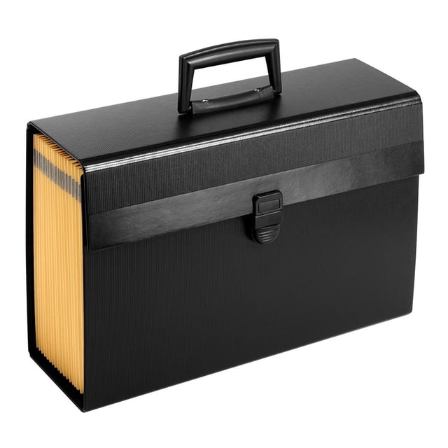 Organizador expandible Pendaflex tamaño oficio C/19 bolsas negro con broche
