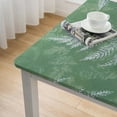thumbnail image 4 of HAOXIT Square Fitted with Backing Elastic Edge Design Table Cover Oil-Proof Table Cloth Stain-Resistant Wipeable for Square Table white, 4 of 7