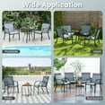 thumbnail image 6 of Costway Patio Chairs Set of 2 with All Weather Breathable Fabric High Backrest Blue, 6 of 9