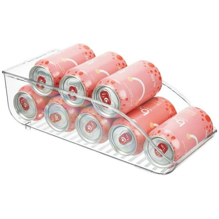 

Large Plastic Pop/Soda Can Dispenser Storage Organizer Bin for Kitchen Pantry Countertops Cabinets Refrigerator Free