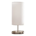 thumbnail image 3 of Maylee 59"H Modern Floor Lamp, Brushed Nickel Metal & White Fabric, 3 of 8