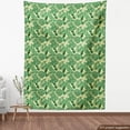 thumbnail image 3 of Ambesonne Jungle Fabric by the Yard Upholstery, Brazil Forest Foliage, 10 Yards, Eggshell and Green, 3 of 4