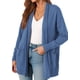 thumbnail image 4 of Suéter PRETTYGARDEN Cardigan Largo Abierto Azul XXL, 4 of 5