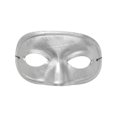 thumbnail image 1 of Half Domino Metallic Silver Mask, 1 of 1