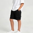 thumbnail image 5 of Zpanxa Boys Athletic Shorts Solid Lightweight Mid-Thigh Length, Running Shorts for Summer Sports, Breathable Fit, 5 of 6
