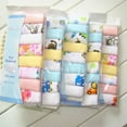 thumbnail image 2 of Eleanos 8Pcs/Set Baby Bibs Cute Cartoon Print Baby Waterproof Saliva Towel Cotton Cloths Feeding, 2 of 5