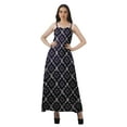 thumbnail image 1 of Moomaya All Over Printed A Line Sleeveless Womens Summer Party Dresses, 1 of 4