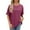 Wine, variant on JGTDBPO Summer Tops For Women Trendy Crewneck Basic Fashion Tops Loose Fit Lightweight Short Sleeve Tops Blouse Casual Summer Clothes 2024
