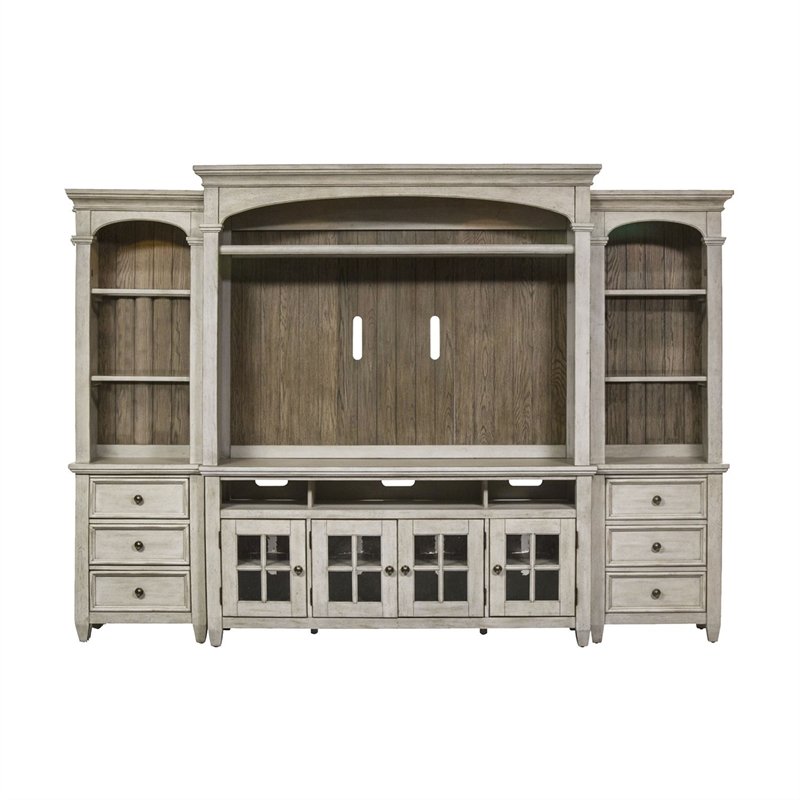 Liberty Furniture Heartland Entertainment Center with Piers