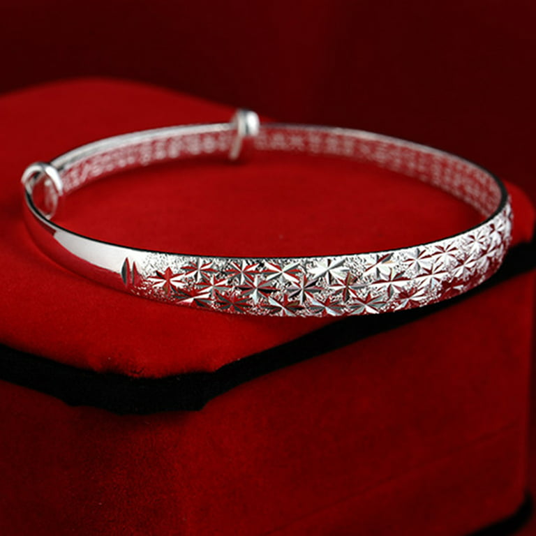 Sterling Silver Original romantic Gypsophila star Bangles for women  bracelets