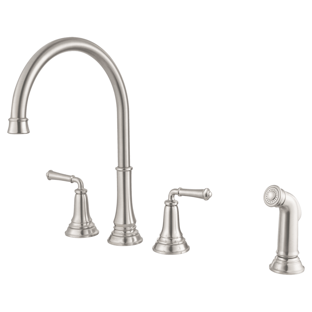 American Standard Delancey Two-Handle Kitchen Faucet 1.5 GPM in Stainless Steel