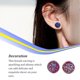 thumbnail image 3 of Minnieouse 1 par de pendientes de tuerca de acero inoxidable para mujer, regalos para novias y esposas, joyería decorativa, fiesta de celebración de Ropa, zapatos y accesorios Miscelánea tipo 3 Minnieouse AP011021-03, 3 of 6