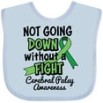 thumbnail image 3 of Inktastic Not Going Down Without a Fight Cerebral Palsy Awareness Boys or Girls Baby Bib, 3 of 4