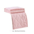thumbnail image 3 of Skin Friendly Plain Printed Summer Quilt, 150x200cm Breathable Cotton Blanket, Lightweight And Soft, Machine Washable, Perfect For Hot Sleepers, Cooling Bedding For All Season Use (Pink), 3 of 6