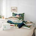 thumbnail image 6 of jejeloiu Cartoon Santa Claus Bedding Comforter Set 7-Piece,Merry Christmas King Bedding Sets,Xmas Tree Gifts Bed Sheets For Boys Kids,Ultra Soft Home Decor Reversible, 6 of 8