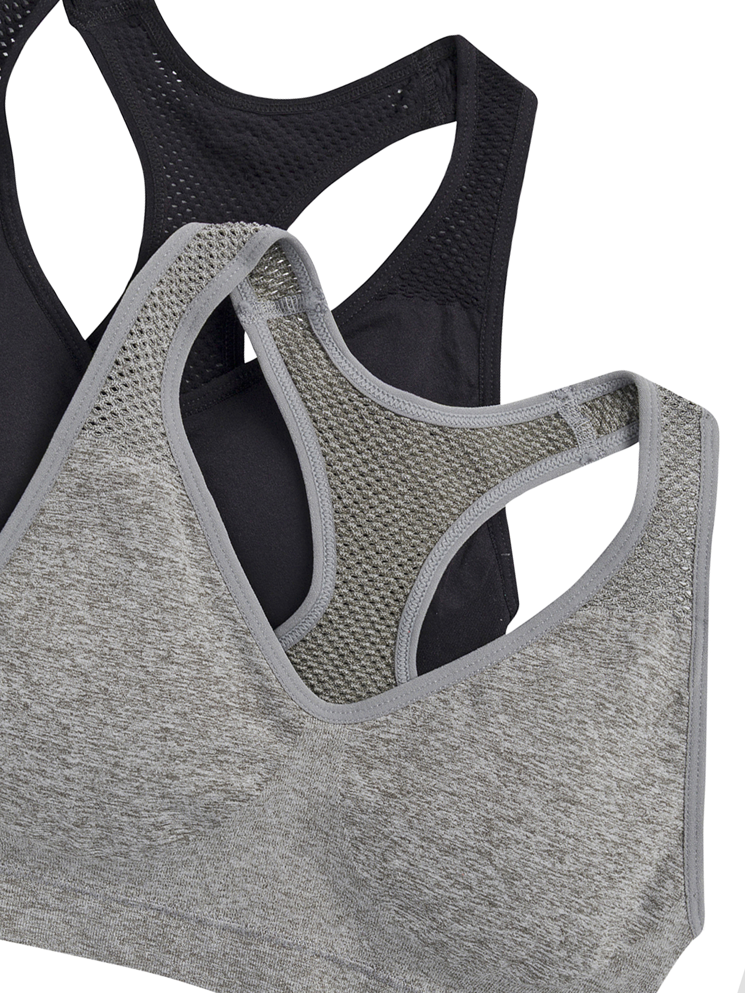 Wonder Nation Girls Seamless Racerback Sports Bra 2-Pack photo 2