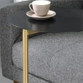 thumbnail image 6 of Home Square Aldovera Metal Round Side Table in Black and Gold - Set of 2, 6 of 8