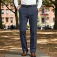 thumbnail image 4 of HBDesign Mens Tweed Dress Pants Thick Warm Wool Blend Trousers Classic Fit Business Casual Fall Winter, 4 of 7