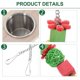thumbnail image 5 of Bird Feed Swing Colorful Parrot Swing Toy for Bird Cage Indoor Use Wooden Stainless Steel Multi Function 1Pcs, 5 of 5