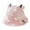 Pink, variant on Kids Adjustable Chin Strap Sun Hats Summer Spring Sun Hat Cute Cartoon Outdoor Beach Bucket Cap Pink One Size