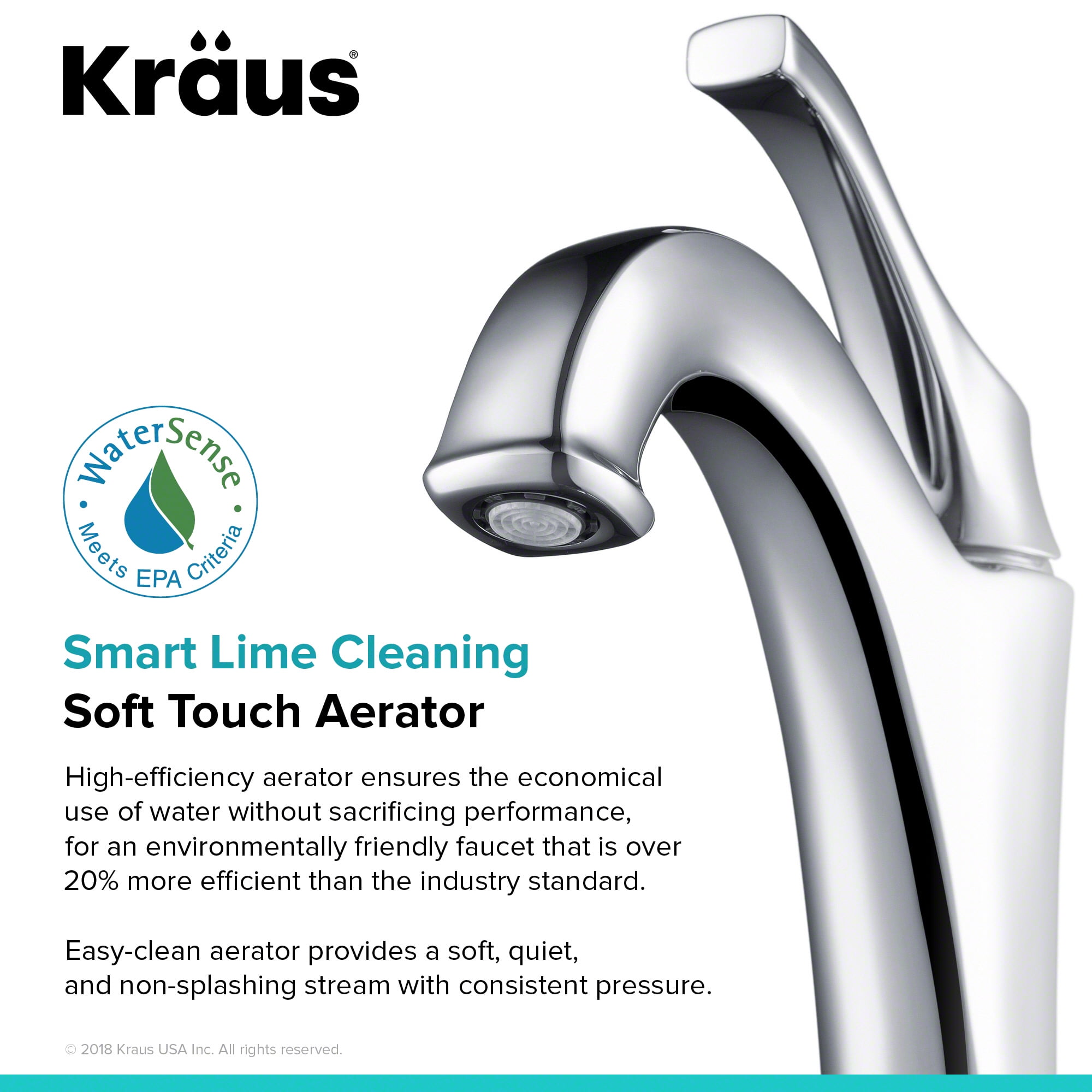 KRAUS Arlo Chrome Single Handle Vessel Bathroom Faucet with Pop Up Drain