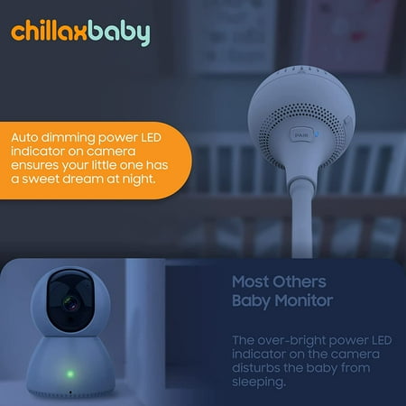 Chillax - Giraffe Pro WiFi Baby Monitor with Gooseneck Camera and 4.3" Parent Unit - White