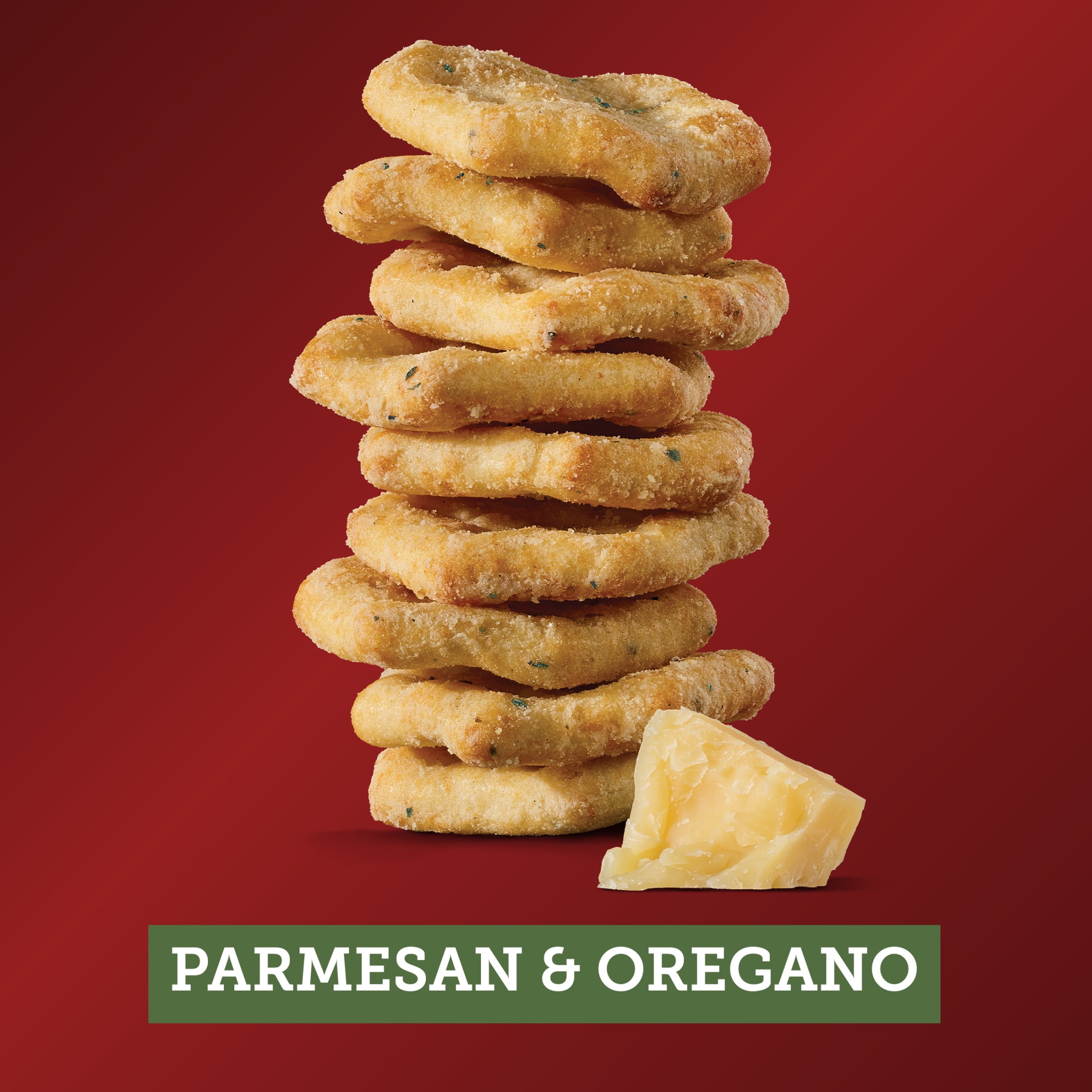 (3 pack) Sargento® Cheese Bakes Parmesan and Oregano Crackers, Cheese Crackers, Lunch Snacks, 4.5 oz