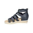 thumbnail image 2 of Easy Street Womens Simone Zipper Faux Leather Strappy Sandals, 2 of 3