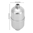 thumbnail image 1 of Efficient Shower Water Purifier Shower Filter Remove Sediment Rust Silver ABS G 1/2in Shower Water Filter for Home Bathroom, 1 of 7