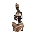 thumbnail image 1 of Estatua africana, adorno estético, escultura de arte africano, figura de dama tribal para Sentado B, 1 of 9