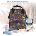 thumbnail image 5 of Fuzoiu Berry Fruits Print Diaper Bag Backpack,Baby Essentials Travel Tote,Multi function Waterproof Diaper Bag, Travel Essentials Baby Bag - Unisex, 5 of 6