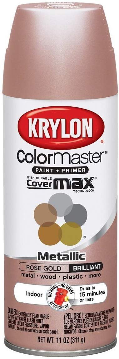 Krylon® Spray Paint  Burnt Wood and Metallic Rose Gold Dresser