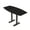 Black Cypress w/Matte Black Base, variant on Boat Bistro Height Meeting Table T-Shaped Metal Base 34x70 Bar Table