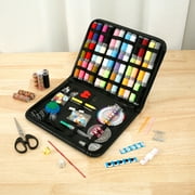 Tcwhniev 226pcs Portable Travel Sewing Box Kit Needles Thread Stitching Kit DIY Sewing Supplies Premium Mini Sewing Accessories
