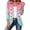 Pink, variant on Womens Pastel Cardigan Ruffle Trim Pink Mint Gradient Collared Button Long Sleeve Double Breasted Blazer Open Front Jacket Lightweight Outwear Sweet Dreamy Spring Outwear Top