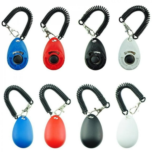 Hot 4pcs/set Funny Training Clickers for Pet Dogs Button Click Trainer Dog Supplies Colorful Dog Trainings Products