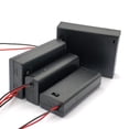 thumbnail image 3 of Caja de soporte de batería AAA con cables, cubierta de interruptor de encendido/apagado, 2, 3, 4 ranuras, contenedor de batería estándar, 3 of 4
