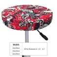 thumbnail image 4 of Lsque Rooster Head Pattern Round Bar chair cushion covers Velvet Fabric Premium Comfort Protects from Scratches and Stains for 14-17 Inch Chair-14 inch, 4 of 7