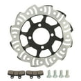 thumbnail image 2 of Rotor de disco de freno de 190 mm pastillas de freno Freno de disco delantero trasero de aleación de acero de alta dureza para scooter ATV de 50 cc 70 cc y 90 cc ANGGREK Otros, 2 of 8
