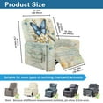 thumbnail image 7 of Xoenoiee Butterfly Daisy Print Recliner Chair Covers Heavy Duty 4 Pieces Lazy Boy Recliner Cover for Recliner Chair, Washable Recliner Slipcovers for Pets Kids, 7 of 7