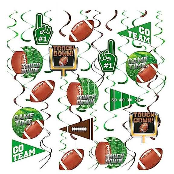 30Pcs Football Decorations for Football Birthday Football Gameday Supplies